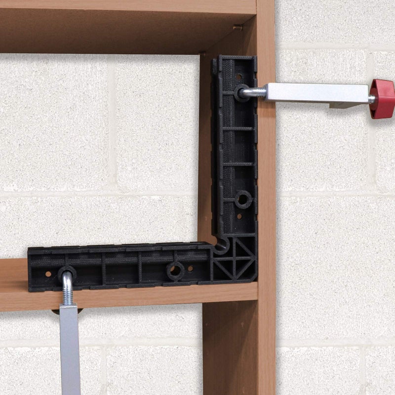 Milescraft 4011 8" ClampSquares - 90 Degree Corner Clamp, Positioning/Assembly Squares for Pictures Frames, Boxes, Etc Black - Image 2